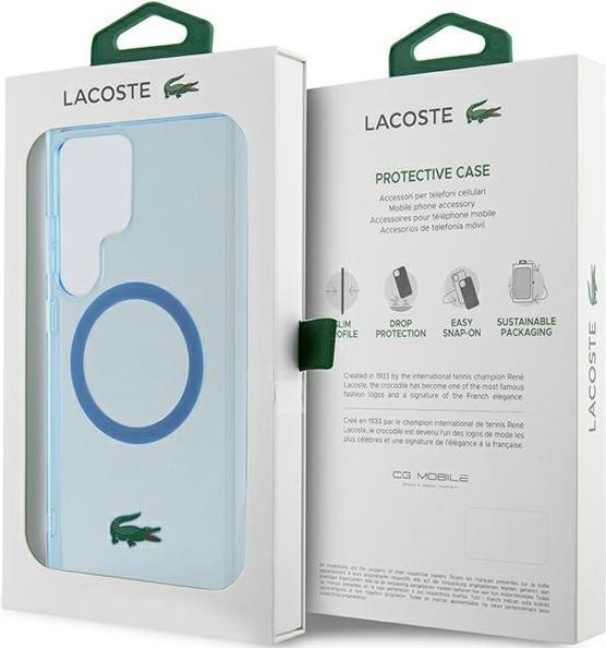 Image du produit Lacoste LCHMLULOLB S928 jasnoniebieski/light blue hardcase Transparent MagSafe (Samsung Galaxy S24 Ultra)
