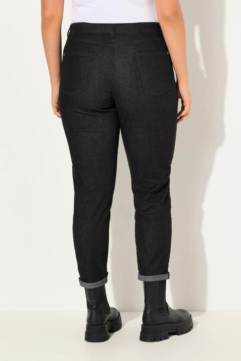 Produktbild Ulla Popken Boyfriend-Jeans, weites Bein, Denim-Streifen, Vintage (56)