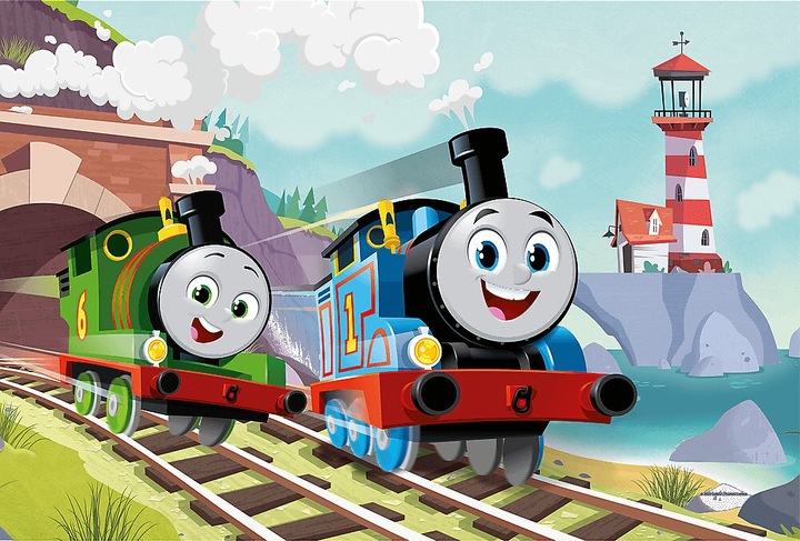 Produktbild Ravensburger Puzzle 24 Maxi Tomek und Percy mit Thomas und seinen Freunden (24 Teile)