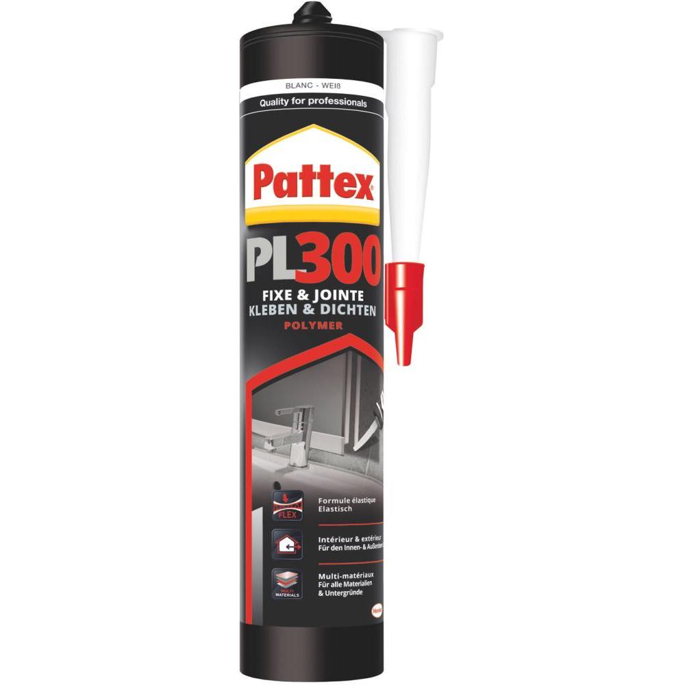 Pattex, Klebstoff, Flextec Polymer Montagekleber Herstellerfarbe Transparent PPL3T 300 ml (300 ml)