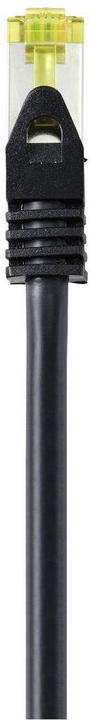 Actual product image Renkforce RF-4995168 RJ45 network cable, patch cable CAT 6a (raw cable CAT 7) S/FTP 20.00m Black TP (S/FTP, CAT6a, 20 m)