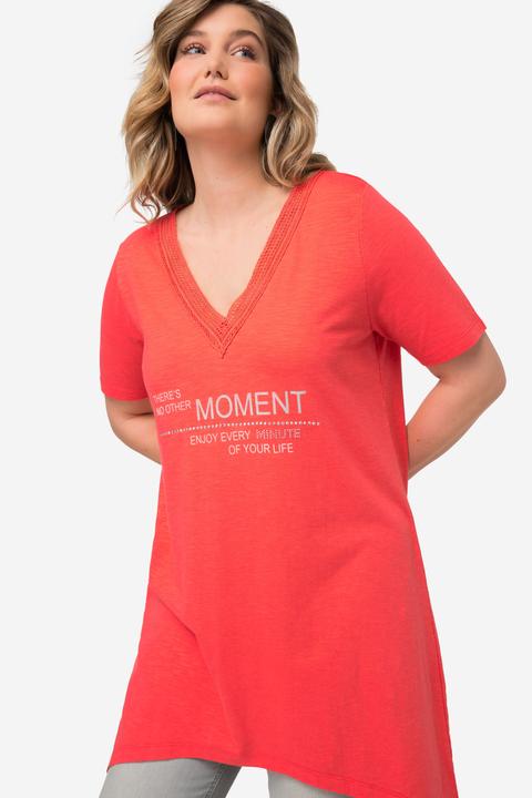 Produktbild Miamoda T-Shirt, Schrift-Motiv, V-Ausschnitt, Halbarm (52)