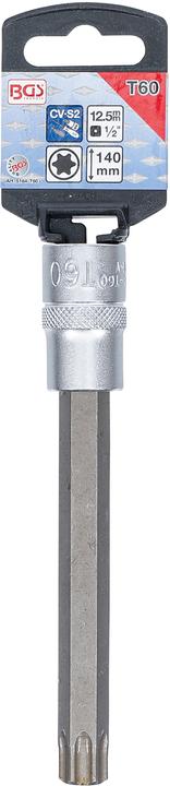 Actual product image BGS Bit Socket length 140 mm 12.5 mm (1/2") Drive T-Star (for Torx) T60 (T60)