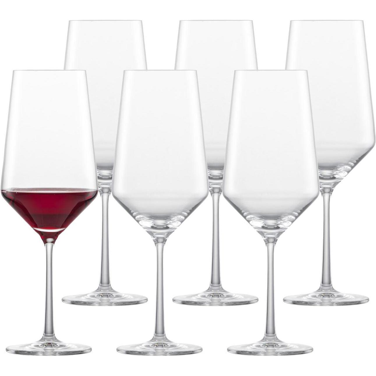 Zwiesel Bordeaux Rotweingläser PURE, Weingläser, Transparent