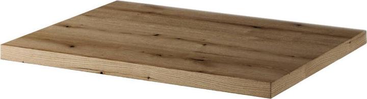 Produktbild En.Casa Waschtischunterschrank Skelbolu 50x60x40 cm Schwarz/Eiche
