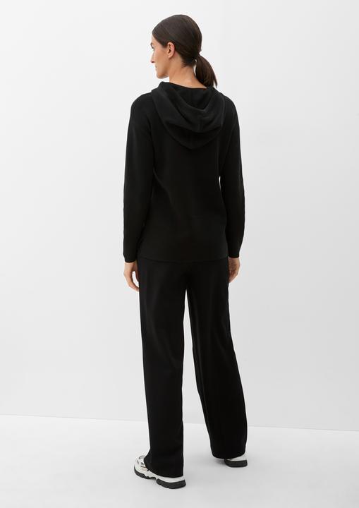 Produktbild s.Oliver Strickpullover Strickhoodie mit geschlitztem Saum (32)