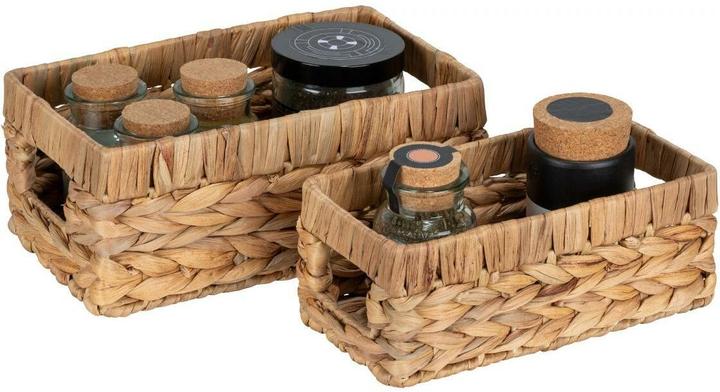 Wenko Aufbewahrungskorb Cynthia, 2er-Set Nature (16 cm, 2x)