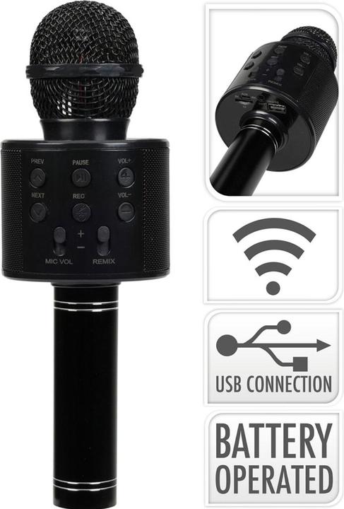 Produktbild Tender Toys Karaoke-Mikrofon mit eingebautem Lautsprecher