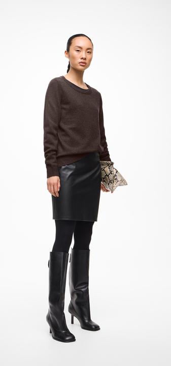 Actual product image Vila Coated mini skirt (36)