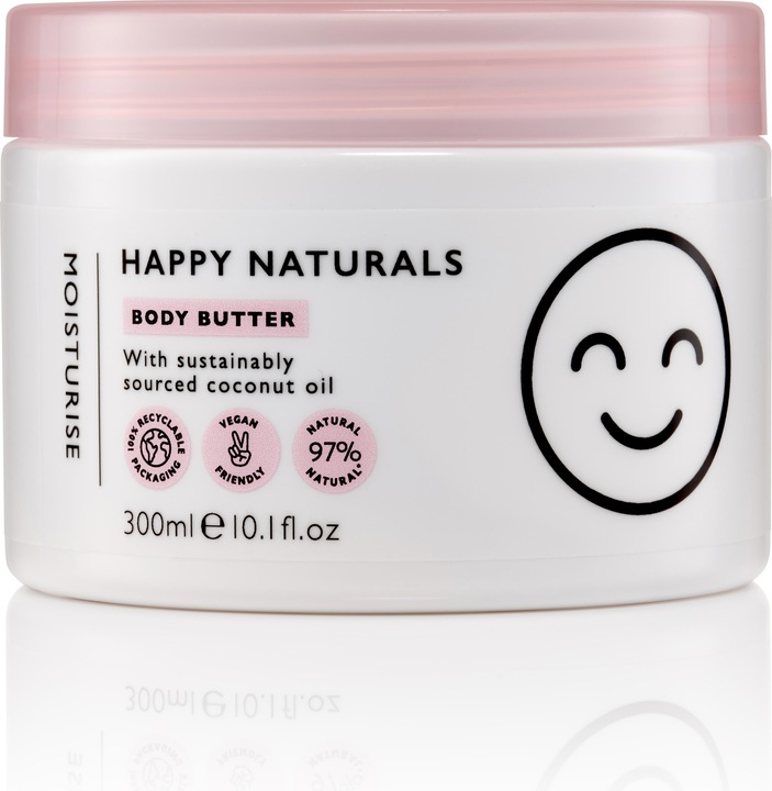 Happy Naturals Moisturising Body Butter 300ml (Körpercreme, 300 ml)