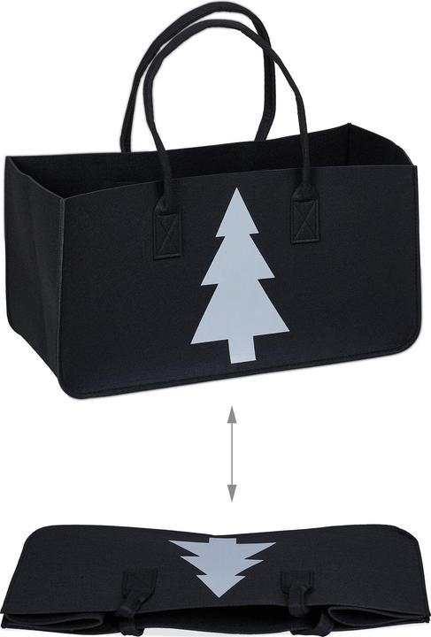 Actual product image Relaxdays Firewood bag (25 x 50 x 25 cm)