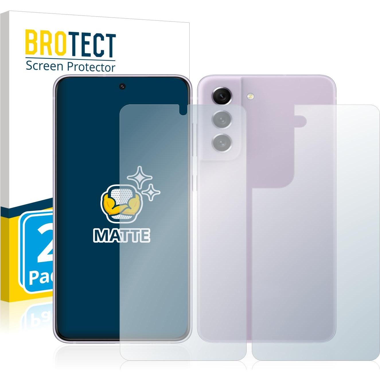 Thumbnail - BROTECT Entspiegelungs-Schutzfolie Displayschutz Matt (2 Stück, Samsung Galaxy S21), Smartphone Schutzfolie, Grau