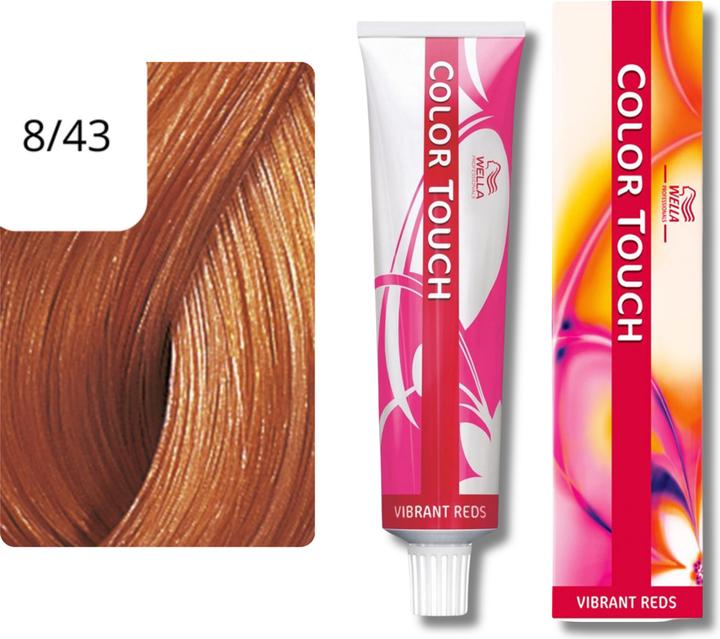 Produktbild Wella Colour Touch Vibrant Reds (8/43 Hellblond Rot-Gold)