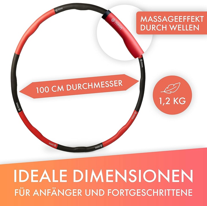 Kiana sports Hula Hoop Adulti (100 cm, 1200 g)