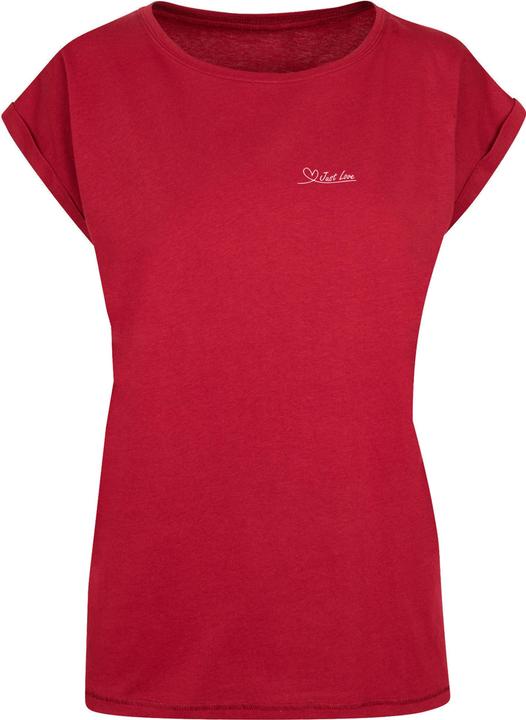 Produktbild Merchcode Ladies Just love Extended Shoulder Tee - 116533 (S)