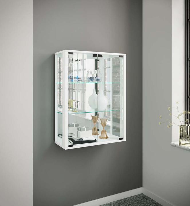 Image du produit VCM Vitrine murale vitrine de collection en verre vitrine murale étagère armoire en verre vitrine (60 x 25 x 80 cm)