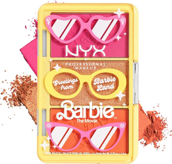 Actual product image NYX Professional Make-Up Cheek Palette Barbie Limited Edition (Greetings from Barbie-Land)