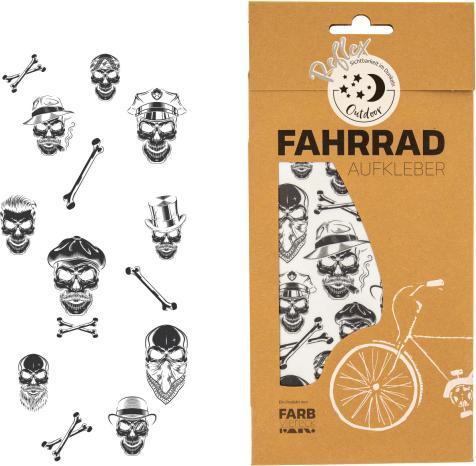 Farbviereck Reflective skull motifs stickers / stickers