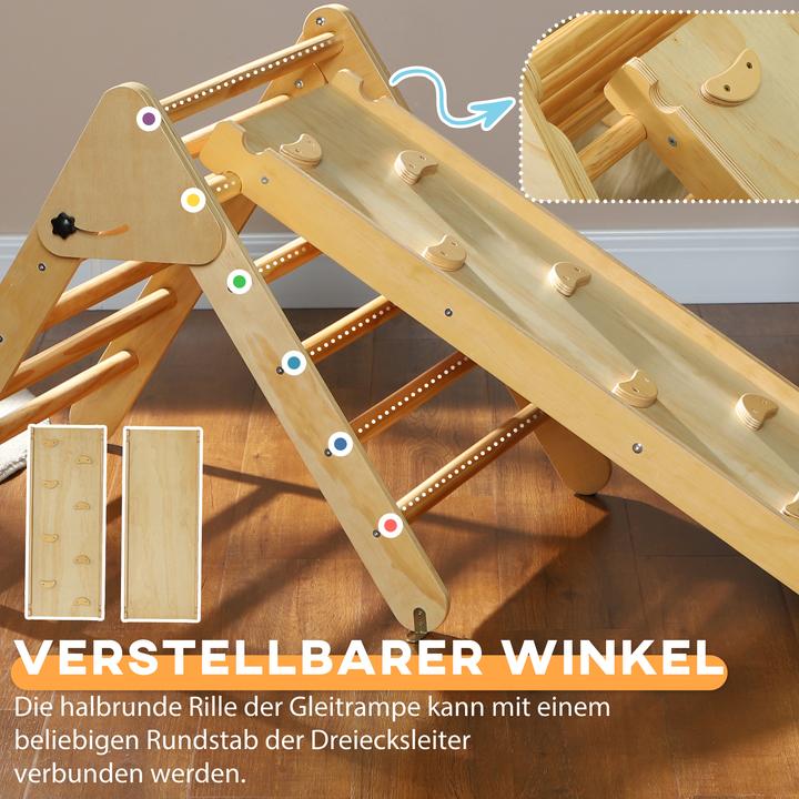 Produktbild Aiyaplay Klettergerüst Kiefernholz, Mehrschichtenplatte Naturholz