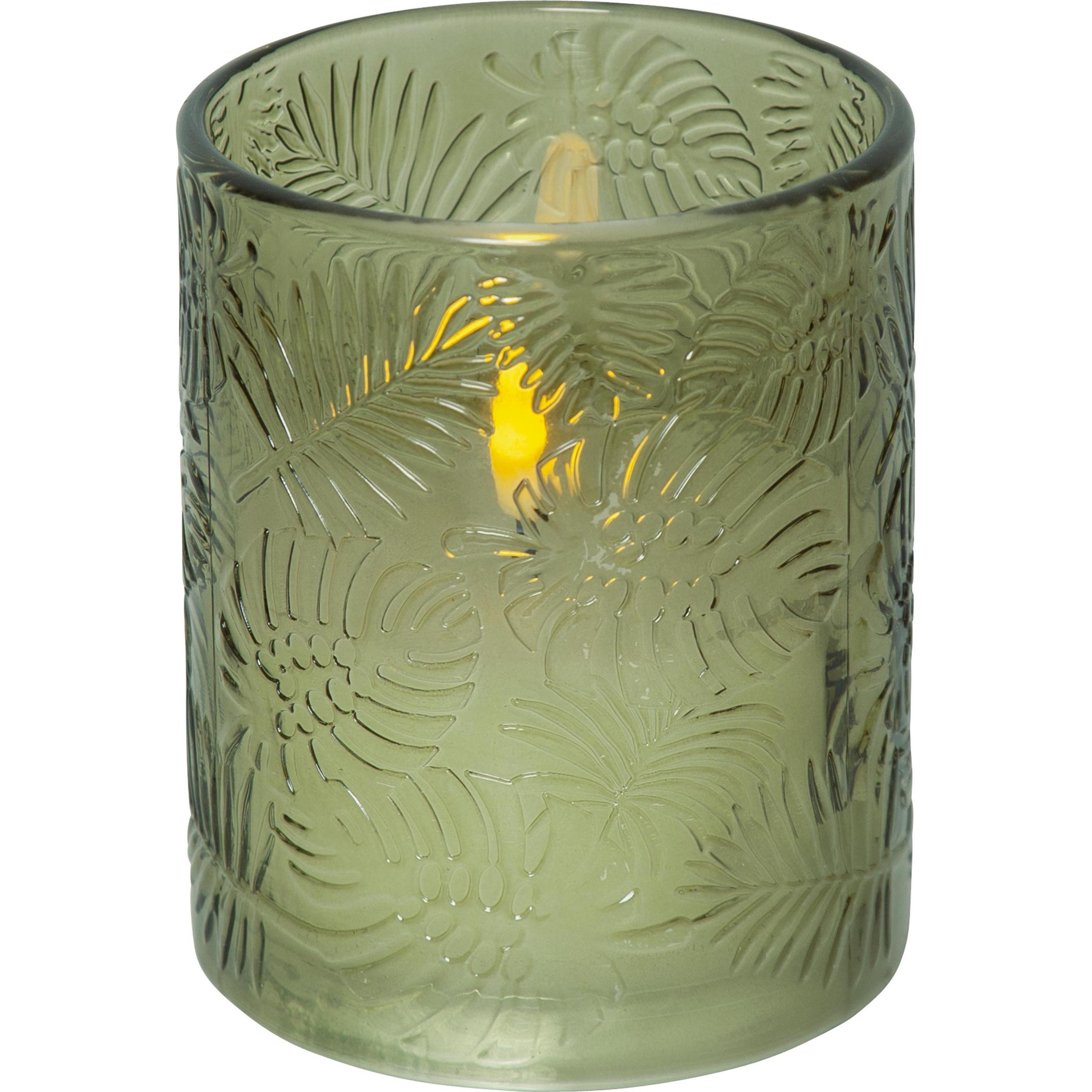 Star Trading, LED Kerzen, LED Pillar Kerze Flamme Leaf (1 x)