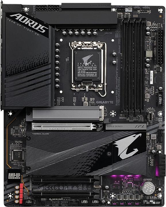 Produktbild Gigabyte Z790 AORUS ELITE DDR4 (LGA 1700, Intel Z790 Express, ATX)
