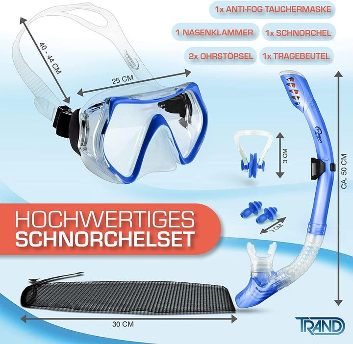 Actual product image Tropisport Premium snorkelling set