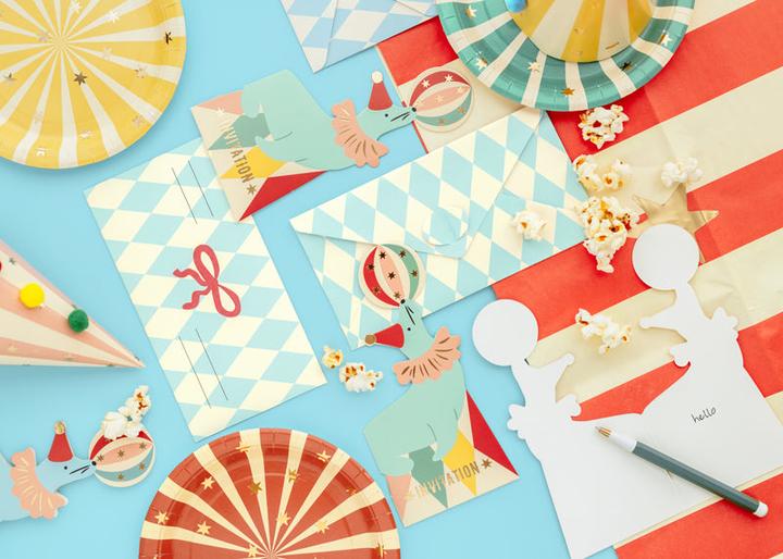 Actual product image Top Graphic Invitations cirque en forme de Phoque (6 pcs.)