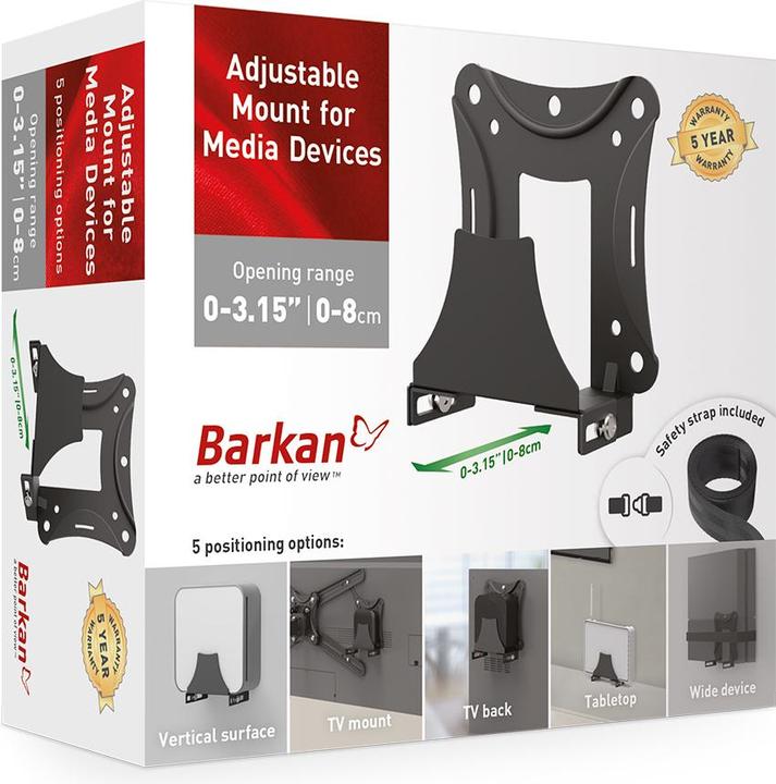 Produktbild Barkan Media Halterung (AV-Halter, Adapter- / Montageplatten)