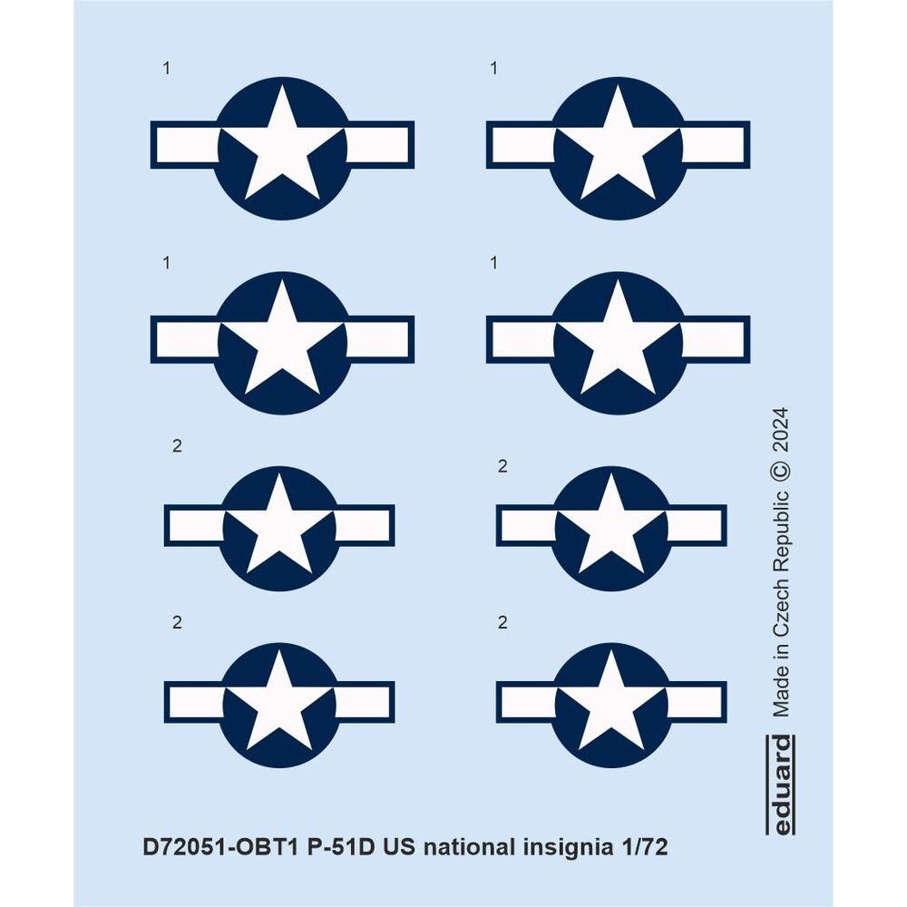 Eduard P-51D US national insignia