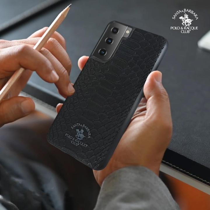 Actual product image Santa Barbara Samsung Galaxy S22 Ultra - Polo & Racquet Club Knight Case, schwarz (Samsung Galaxy S22 Ultra)
