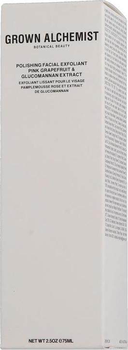 Immagine prodotto Grown Alchemist Esfoliante viso lucidante: Pompelmo rosa ed estratto di glucomannano (Scrub detergente, 75 ml)