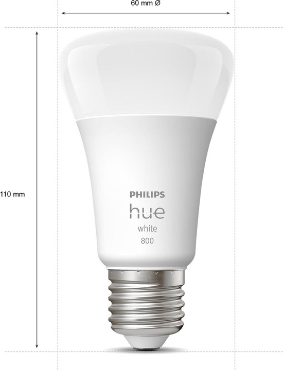 Produktbild Philips Hue White BT Erweiterung (E27, 9.50 W, 806 lm, 1 x, F)