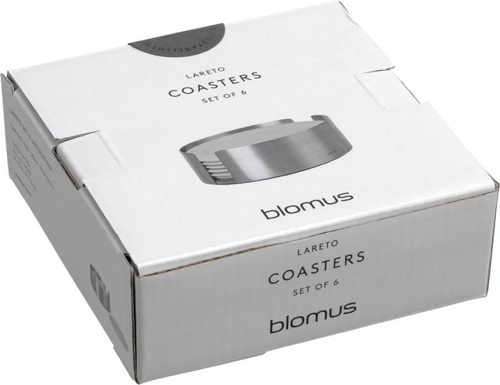 Productafbeelding Blomus Onderleggerset LARETO (6 x, Glazen onderzetter)