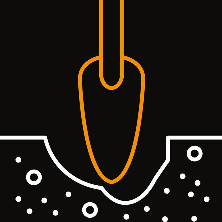 Produktbild Fiskars Solid Pflanzkelle (schwarz/orange)