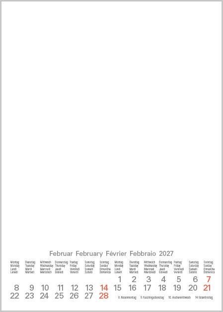 Produktbild Foto-Malen-BastelnBastelkalenderA5weiss2027 (A5)