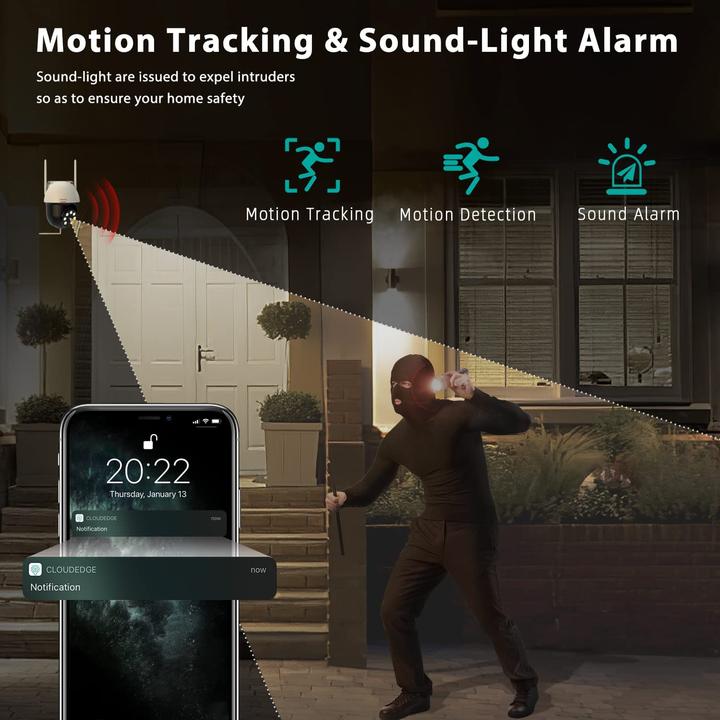 Produktbild Dekco 2K Überwachungskamera, weiss