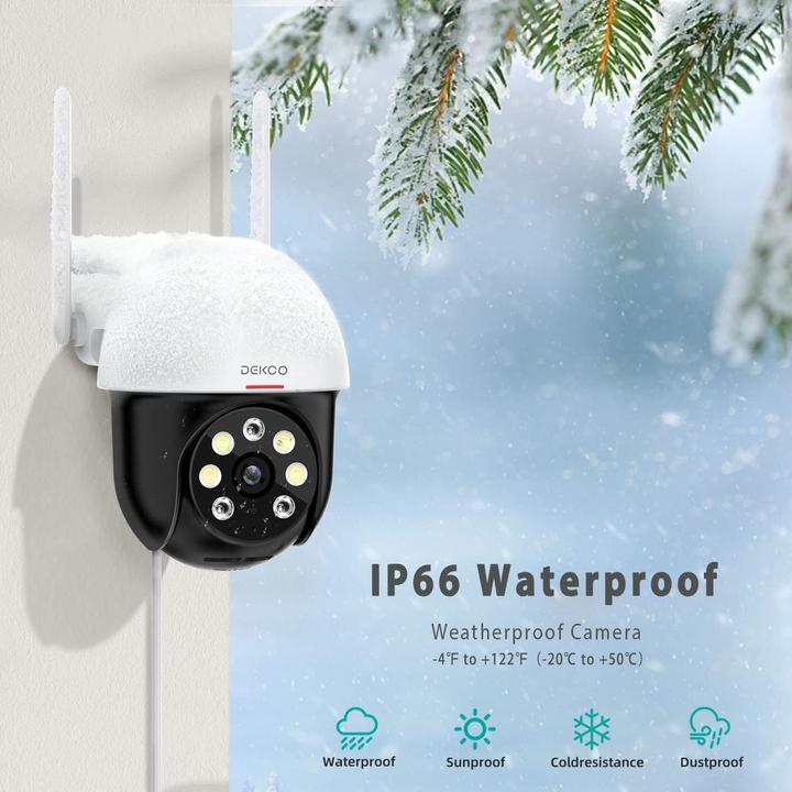 Produktbild Dekco 2K Überwachungskamera, weiss