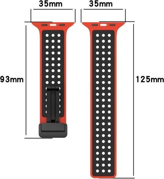 Actual product image MU Classic Dot Series silicone strap (42 mm, 44 mm, 45 mm, Silicone)