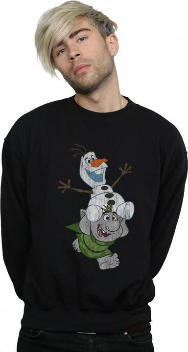 Actual product image Disney Mens Frozen Olaf And Troll Sweatshirt (M)