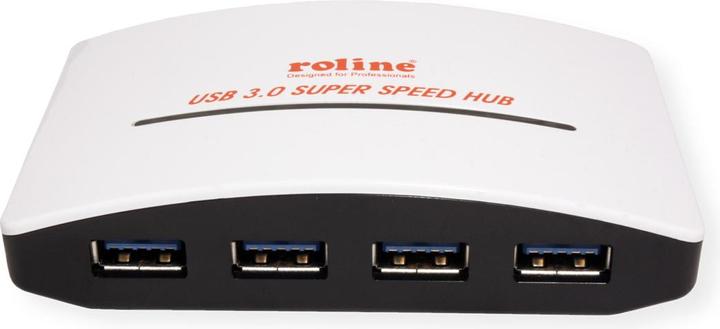 Image du produit Roline Hub USB 2.0, 4 ports, avec adaptateur secteur (USB-A, 4 ports)