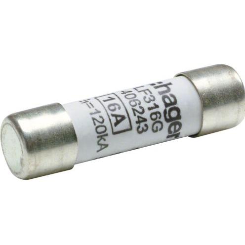 Hager, Sicherung, HAG LF316G Sicherung 10x38 gG 16A (Feinsicherung, 16 A)