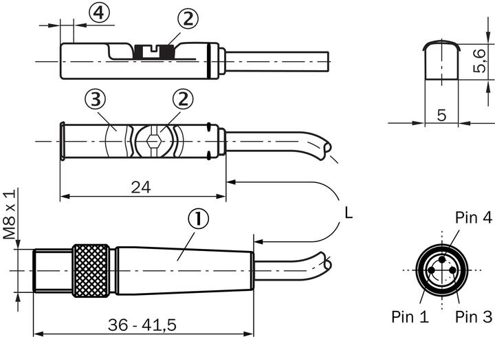 Actual product image Sick Sensor for T-slot cylinder (Sensor)