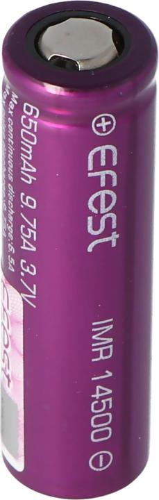 Image du produit Efest IMR 14500 (Pluspol flach) (1 pcs, 14500, 650 mAh)