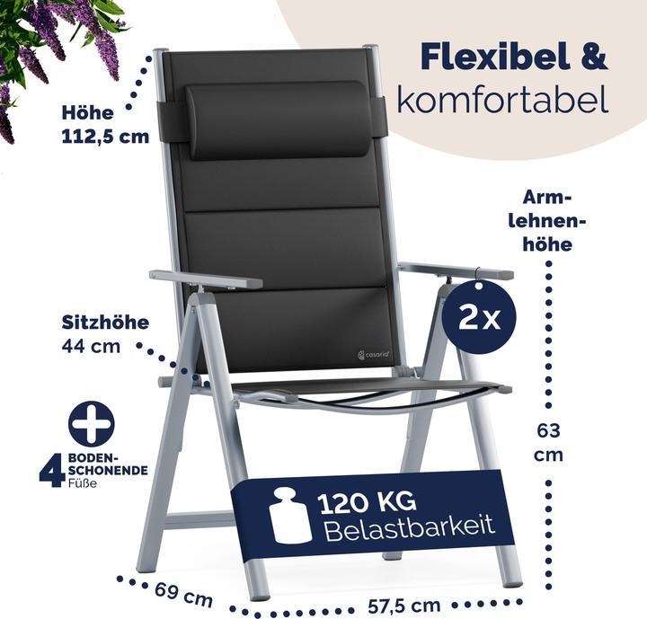 Image du produit Casaria Chaises dossier haut