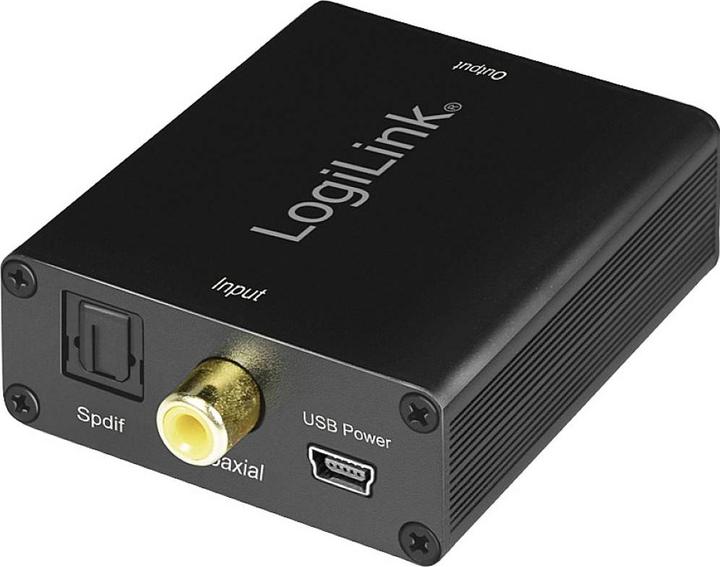 Image du produit LogiLink Adaptateur coaxial et Toslink (Numérique -> Analogique)