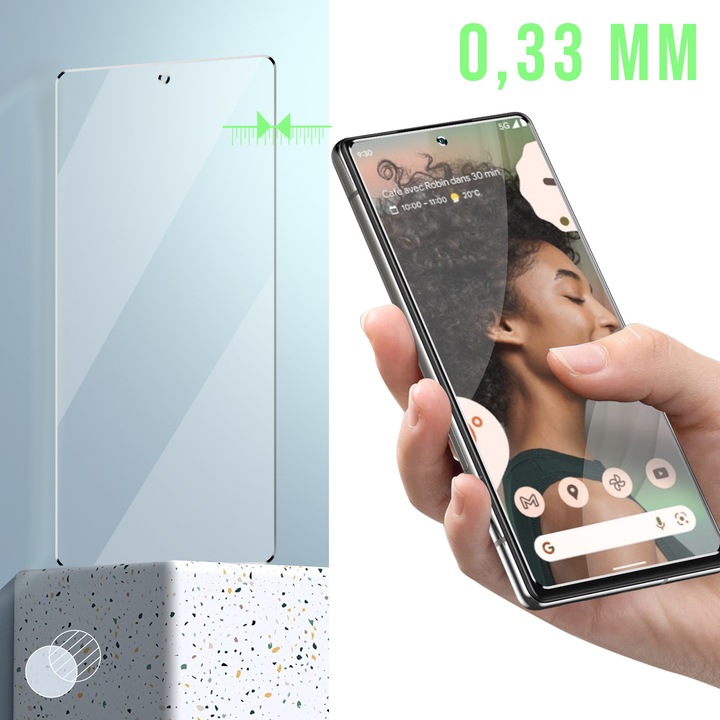 Produktbild Avizar 9H Härtegrad Glas-Displayschutzfolie (1 Stück, Google Pixel 6a)