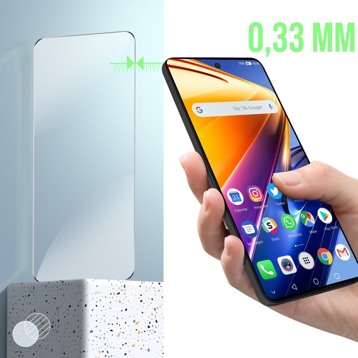 Produktbild Avizar 9H Härtegrad Glas-Displayschutzfolie (1 Stück, Xiaomi Poco F4 GT)