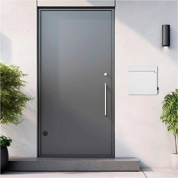 Produktbild SafePost 810 Design-Briefkasten weiss RAL9003 matt
