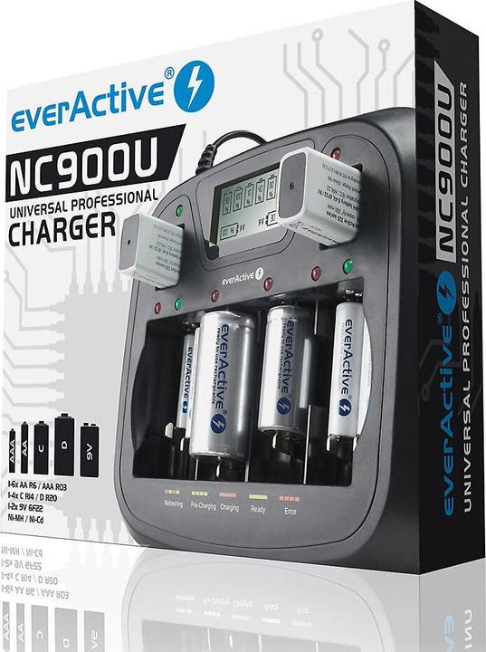 Produktbild Everactive NC-900U (1 Stk., C, D, AAA, AA, Ladegerät ohne Akku)