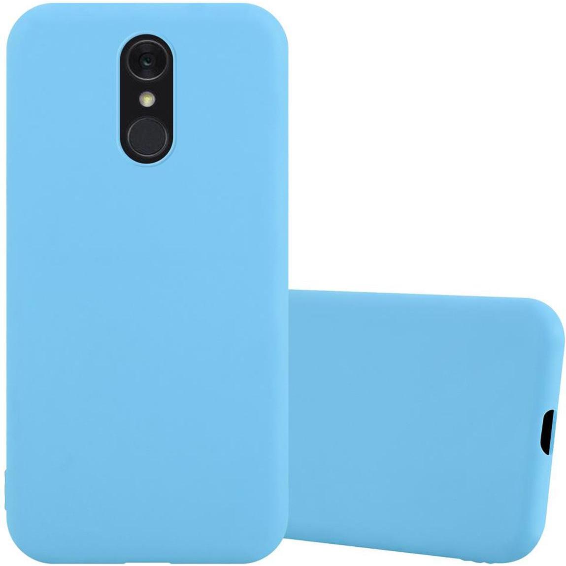 Cadorabo TPU Candy Cover (LG Q7), Smartphone Hülle, Blau